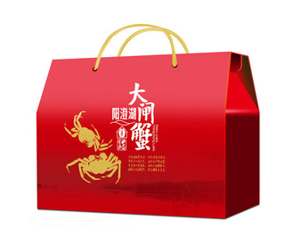 陽澄湖大閘蟹包裝禮盒設計印刷